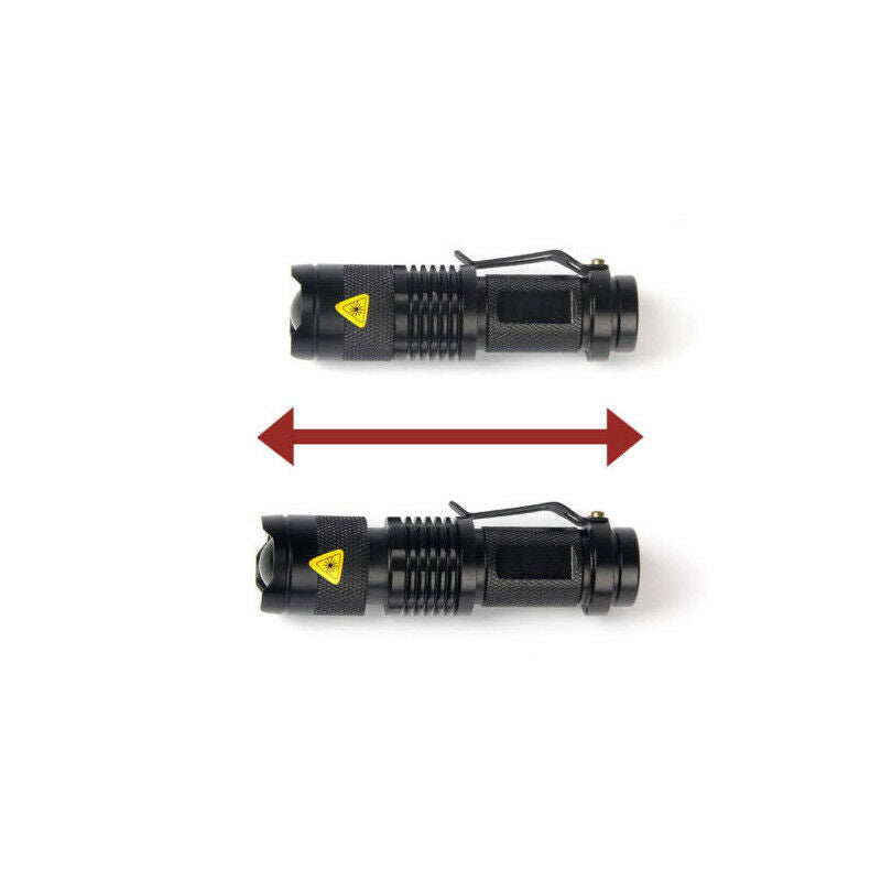 Super Bright CREE Q5 1200 Lumen 14500 ZOOMABLE LED Flashlight Torch Lamp Lights
