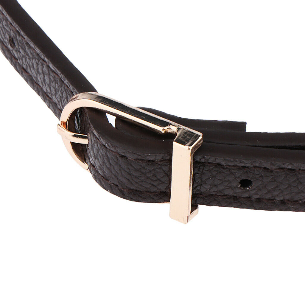 2X Adjustable Leather Shoulder Bag Strap Belt Replacement Lobster Clasps Deep