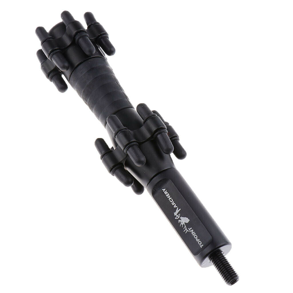 Compound Bow Stabilizer Shock Absorber Archery Vibration Damper Black