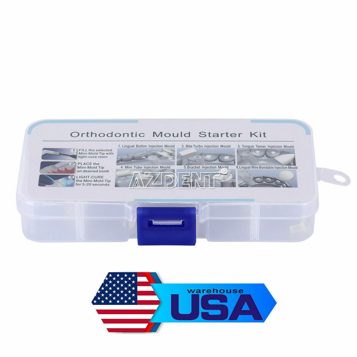 5packs Dental Orthodontic Mould Mini Accessories Ortho Injection Lingual Quick