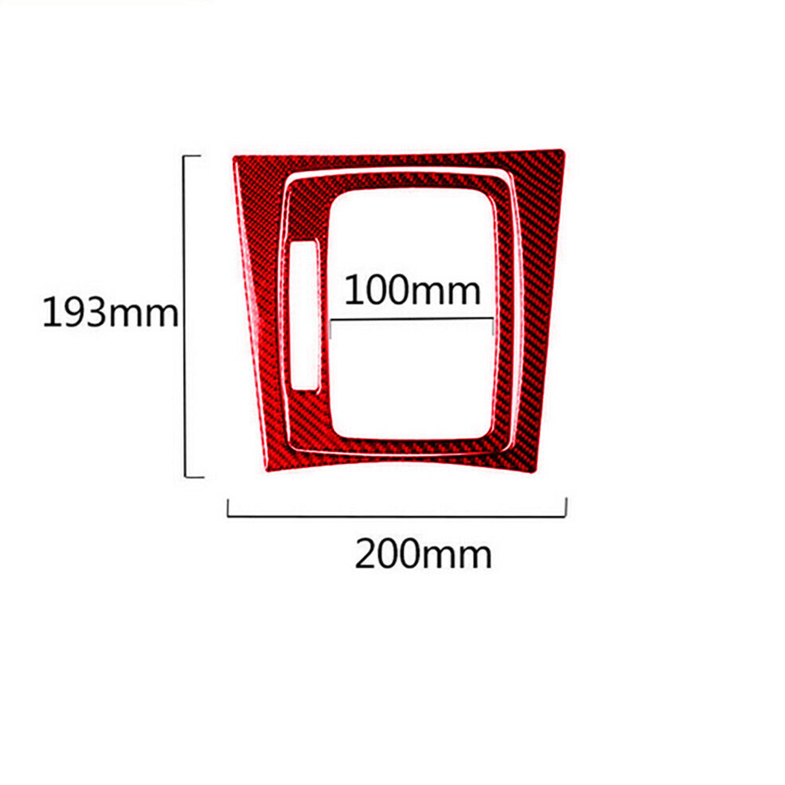 2Pcs Red Carbon Fiber Gear Shift Panel Trim Cover For Mercedes Benz C Class W204