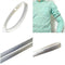 2Pc Metal Spring Cuff Shirt Sleeve Holder Elastic Arm Bands Garter for Clothing