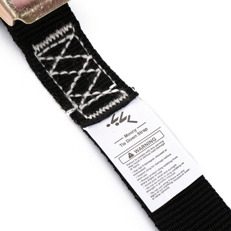 1" x 12ft Heavy Duty Tie Down Cargo Ratchet Strap Belt With Buckle Fasteners