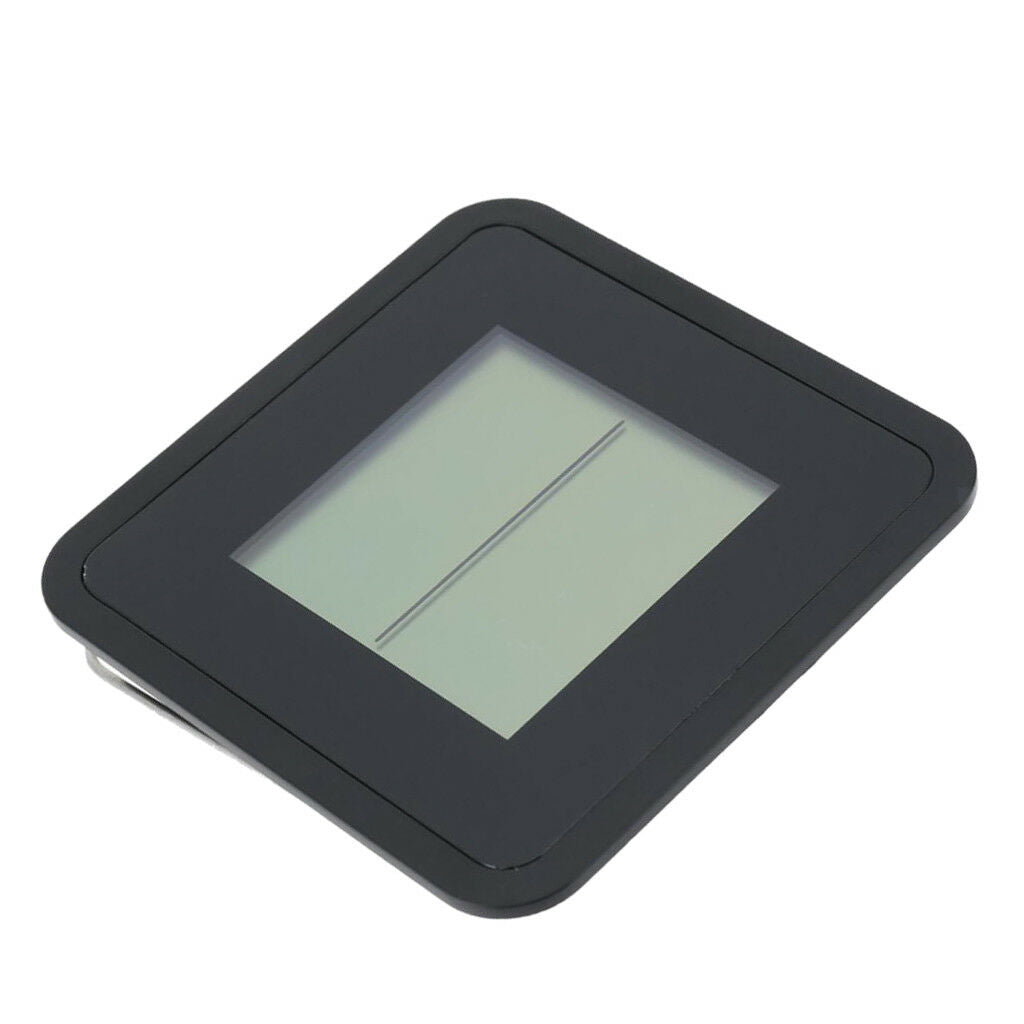 Indoor Plastic Thermometer Hygrometer Clock Room LCD Display 12/24h