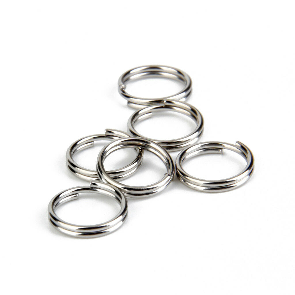 100pcs/Lot Metal Loop  Key Rings Clasp Connecters DIY 1.2 x 12mm
