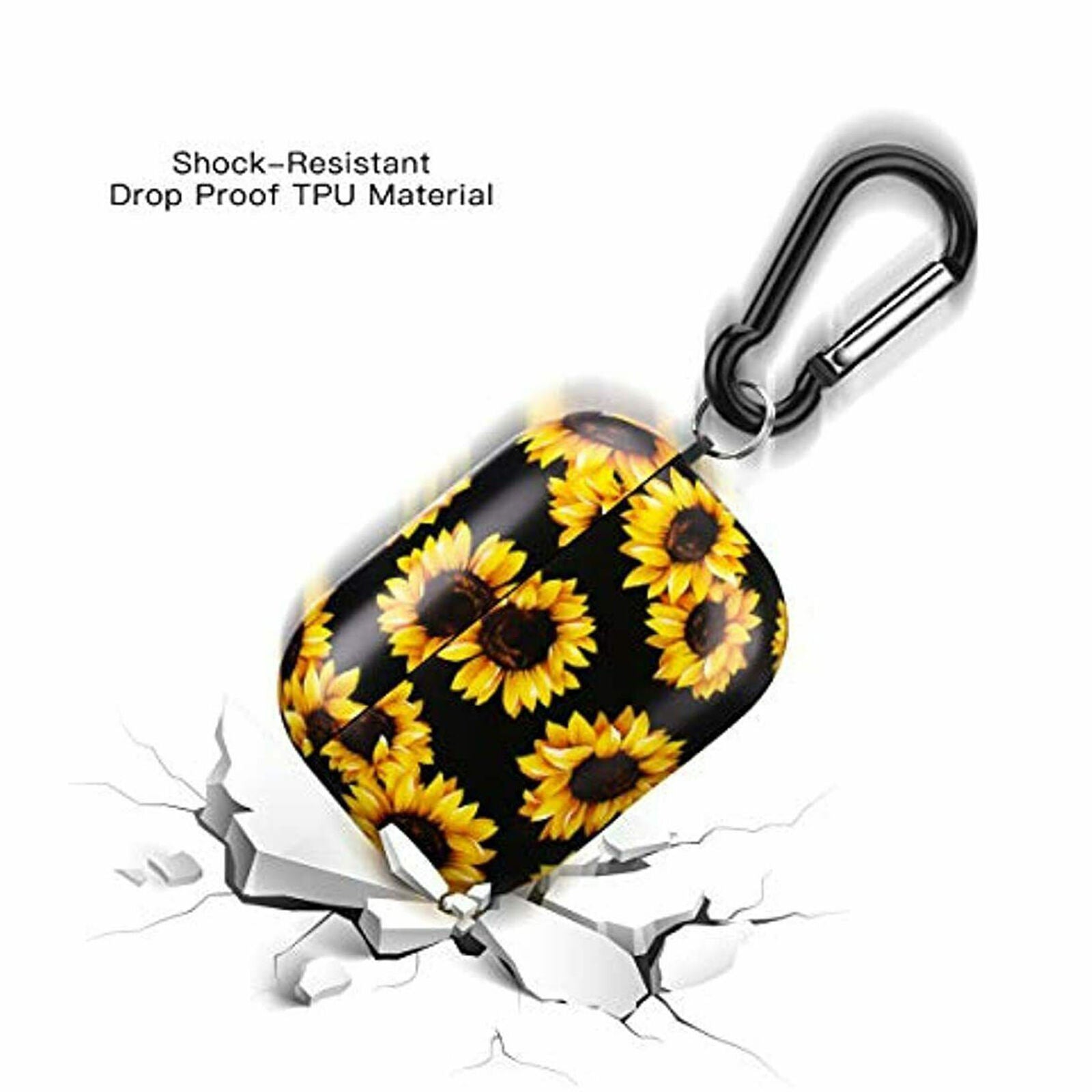 Sunflower Airpod Pro Case Flexible Silicone Cover Cute Flower Floral Yellow New