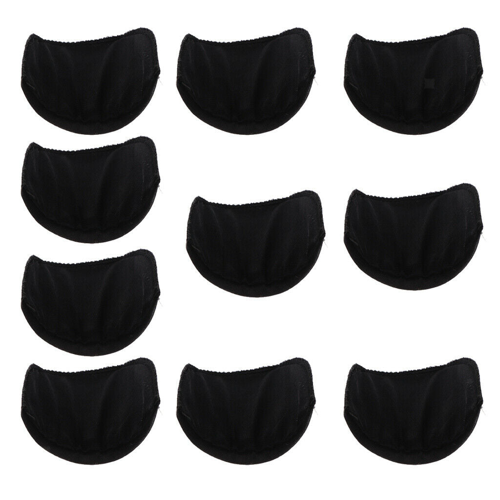 5 Pairs of Half Moon Shoulder Pads / Dimensionally Stable Made of Sponge for