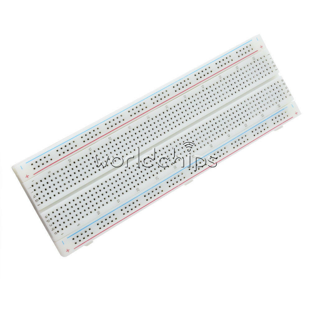 10Pcs MB102 Solderless Breadboard Protoboard 830 Tie Points 2 buses Test Circuit