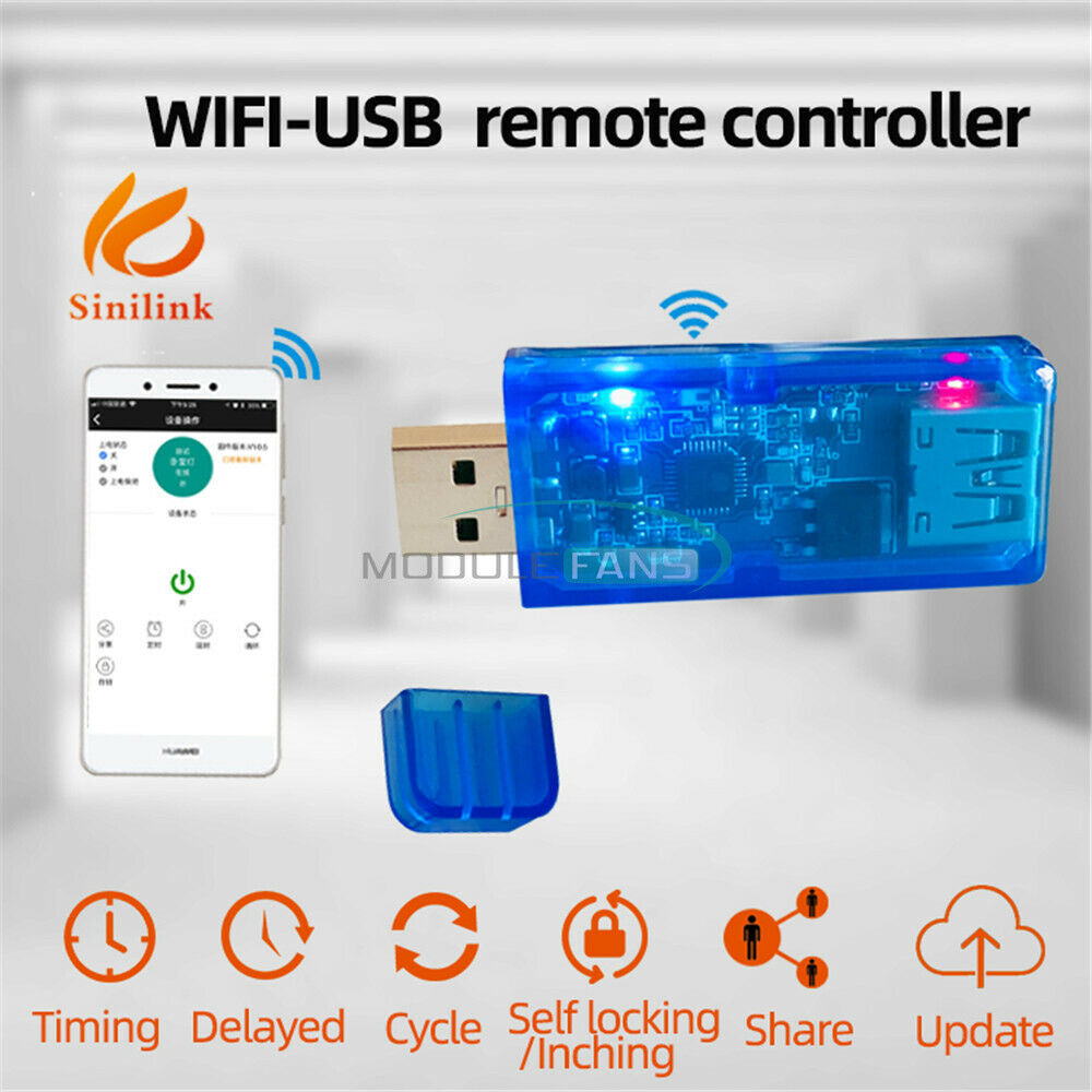 WIFI-USB Mobile Phone Remote Controller 3.5-20V 5A Mobilephone APP Smart Home