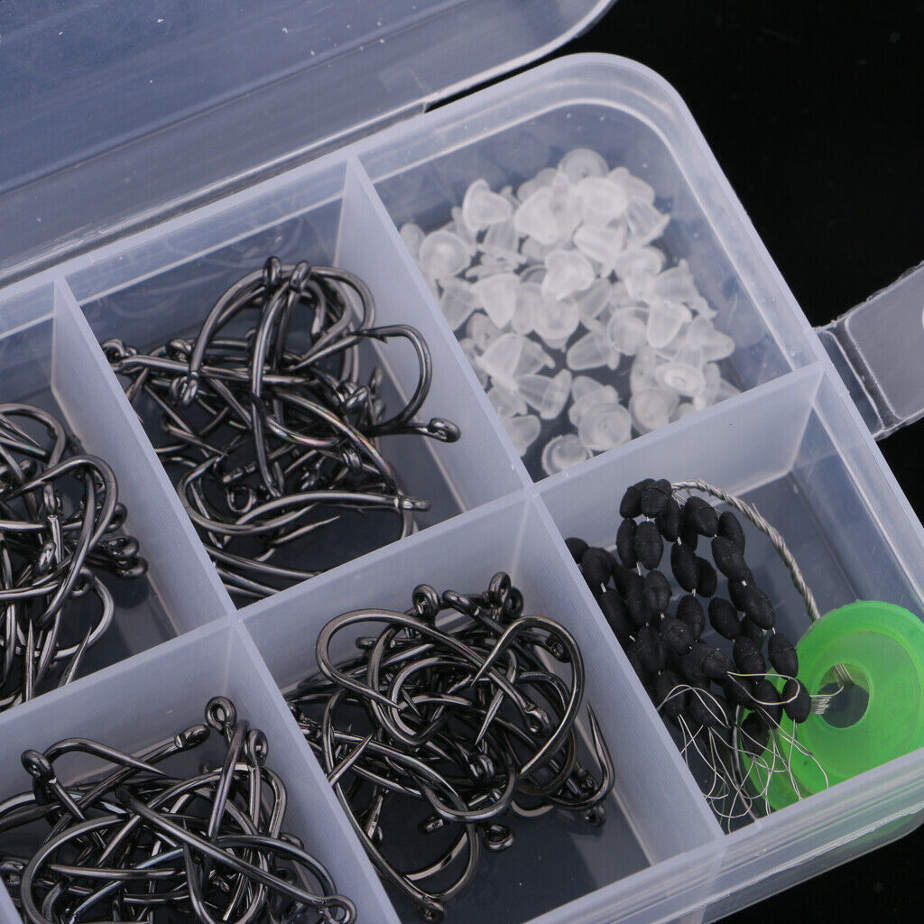 200pcs   High   Strength   Barbless  &  Barbed   Fishing   Hooks   Saltwater