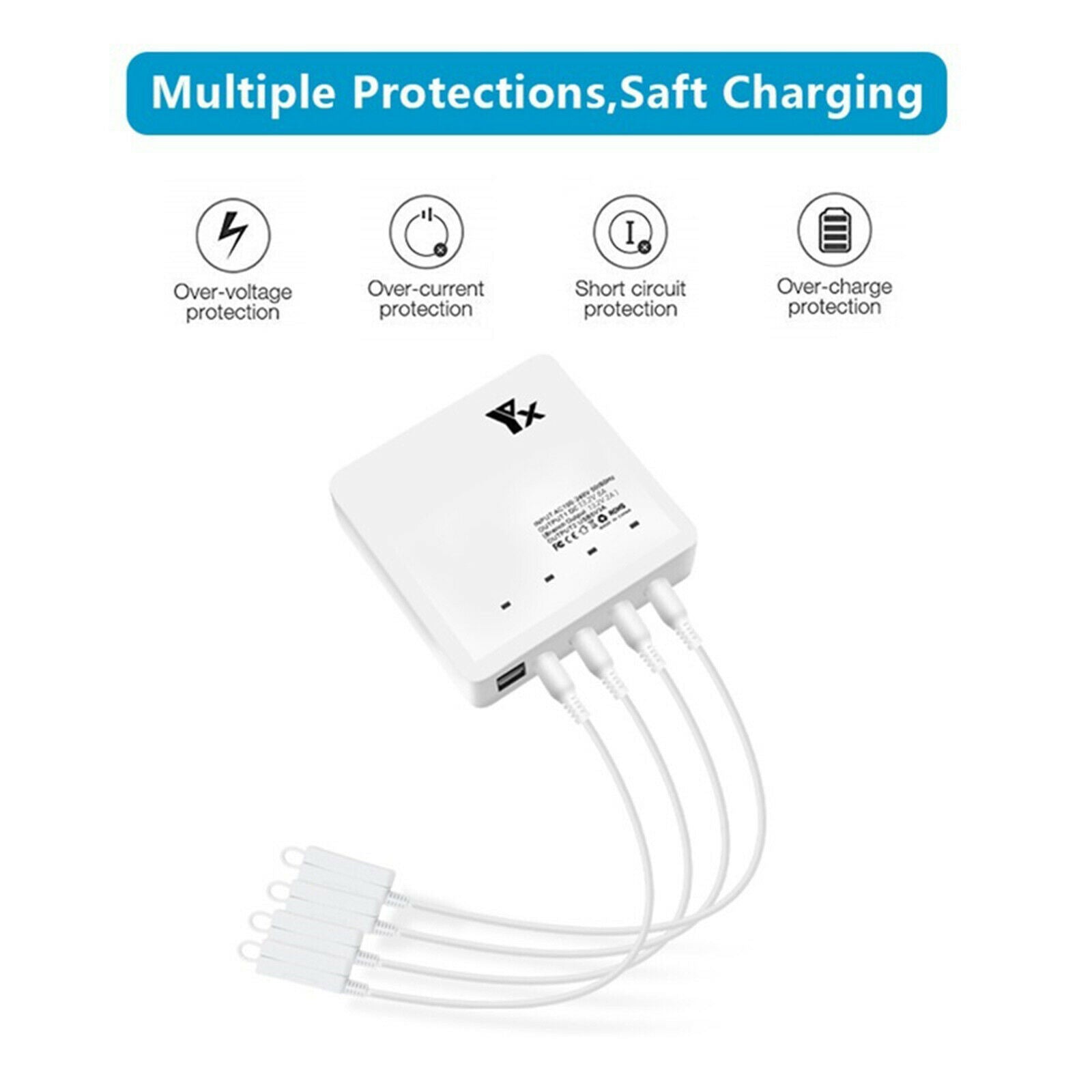 Remote Battery Charger Batteries Charging Hub for DJI Mavic Air 2S Drone