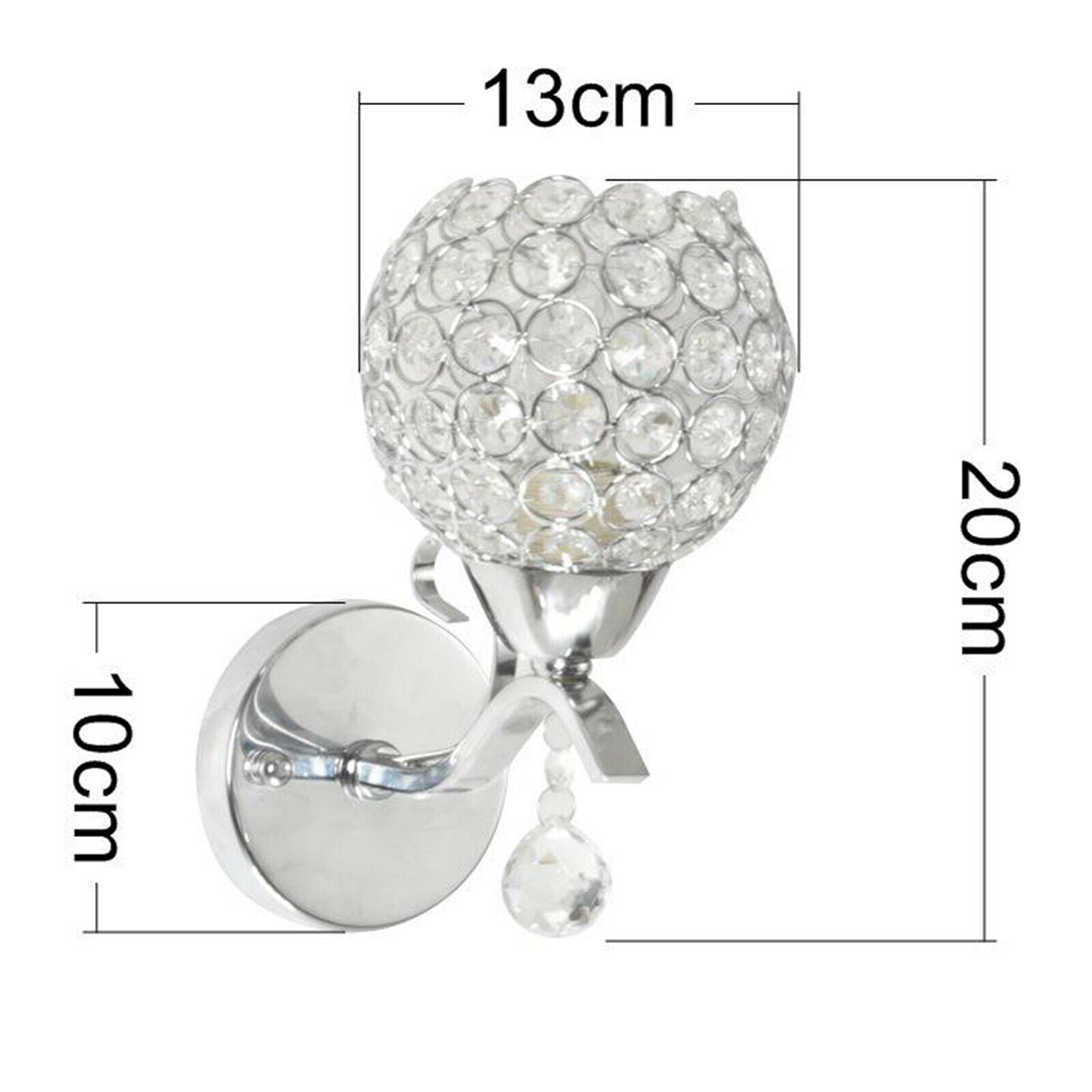LED Wall Lamp Glass Lamp Shades Hallway Bedside Wall Sconces Home Decor