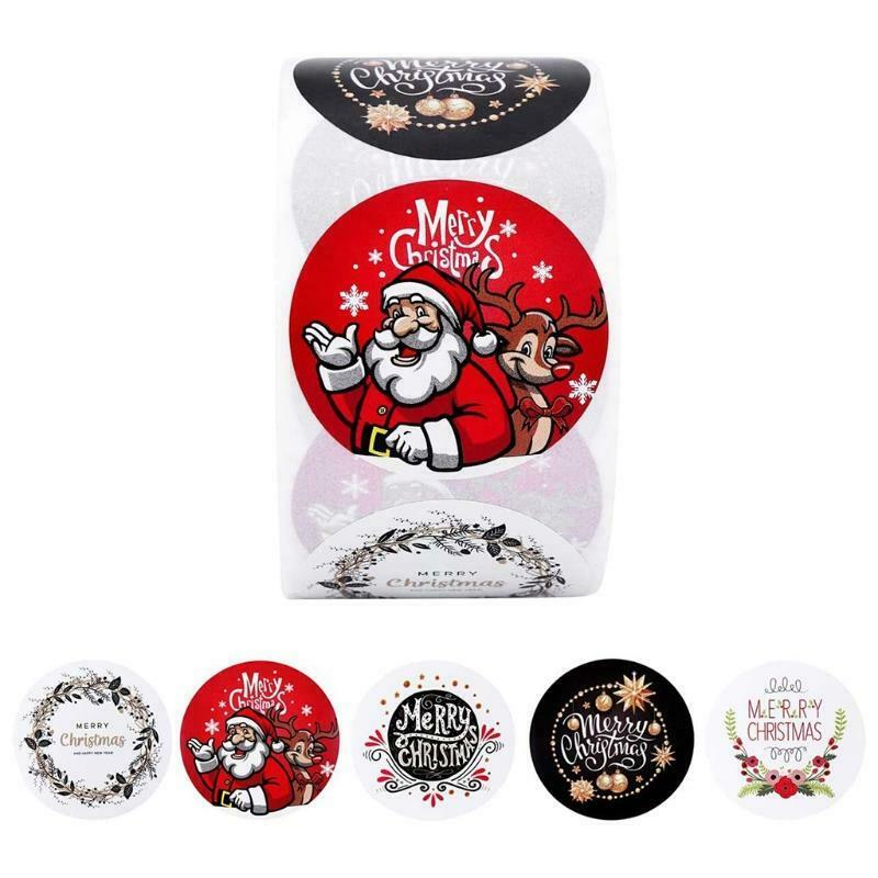 Sealing Label Stickers Roll Christmas Parties Decorations Cards Making Supplies