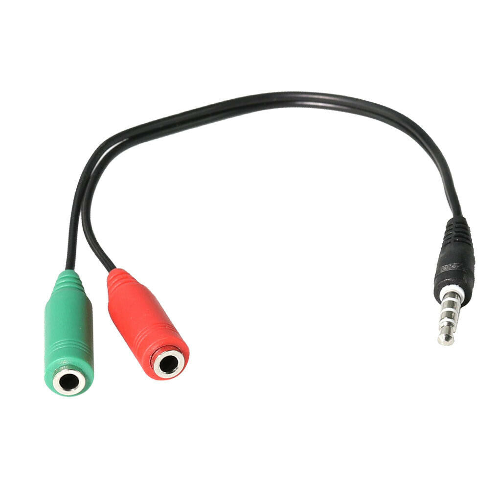 3.5mm Male to Dual 3.5mm Female Adapter Cable Splitter Cable Cord 20cm