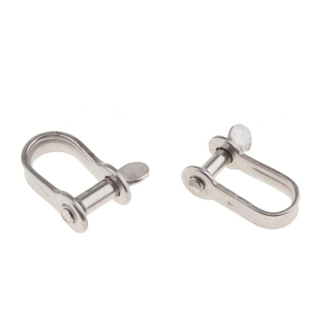 Stainless Steel Slotted Pin Dee Shackle for Marine/Sailing/Boat/Ship 4mm/5mm