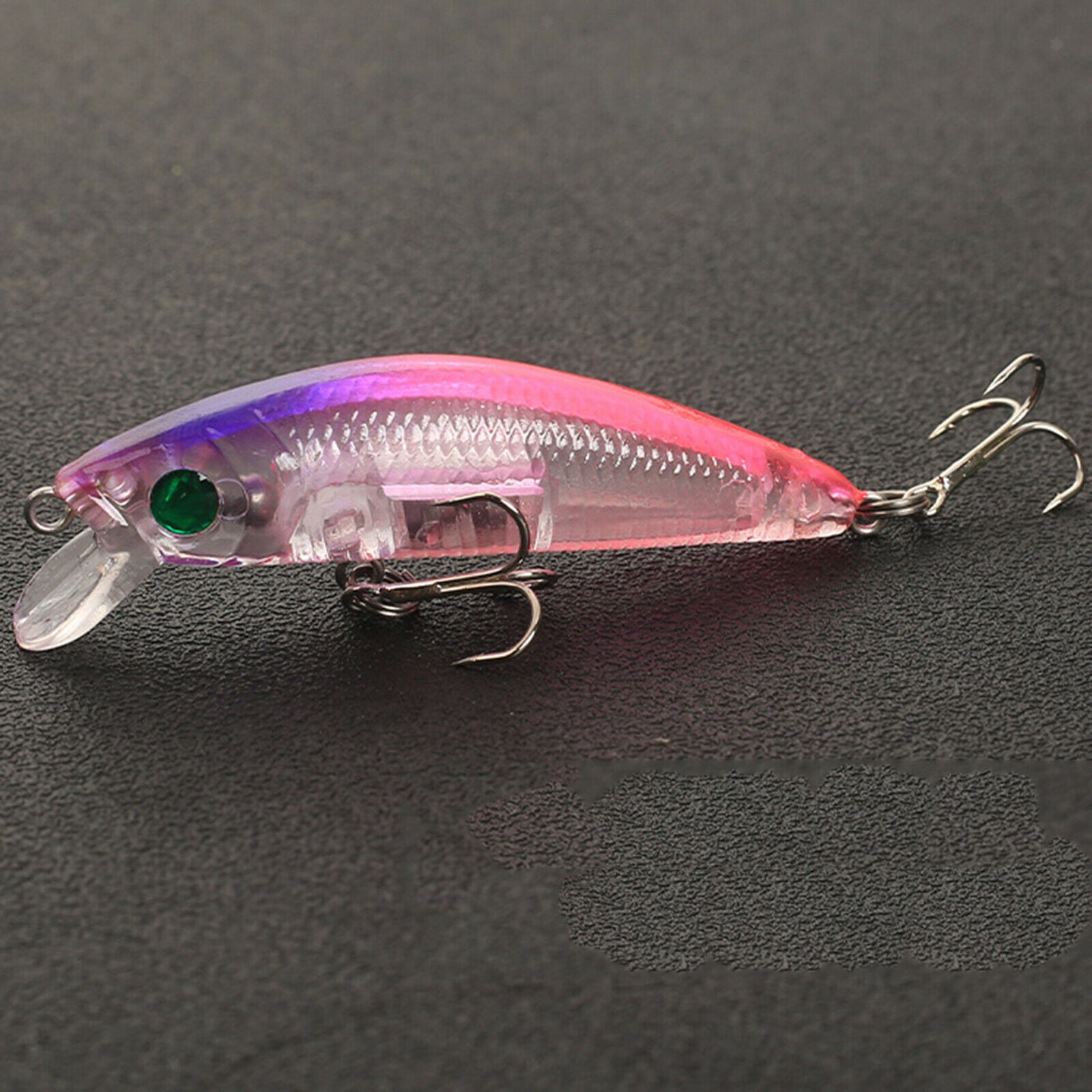 59 Fishing Lure Set for Trout Bass Salmon Crankbaits with Plastic Tackle Box