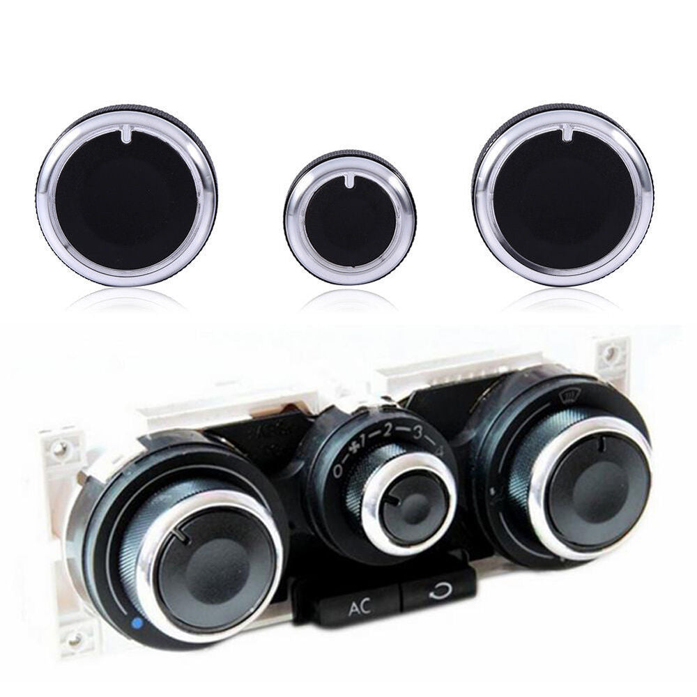 3x New Air Conditioning Heat Control Switch AC Knob For Volkswagen Golf 4 Passat