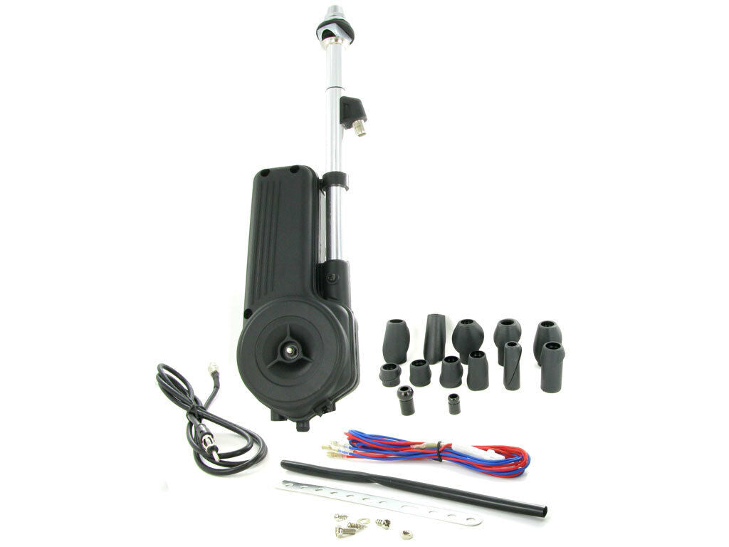 12V CAR ELECTRIC POWER AUTOMATIC AERIAL MAST ANTENNA WING 13 HEADS FOR SKODA