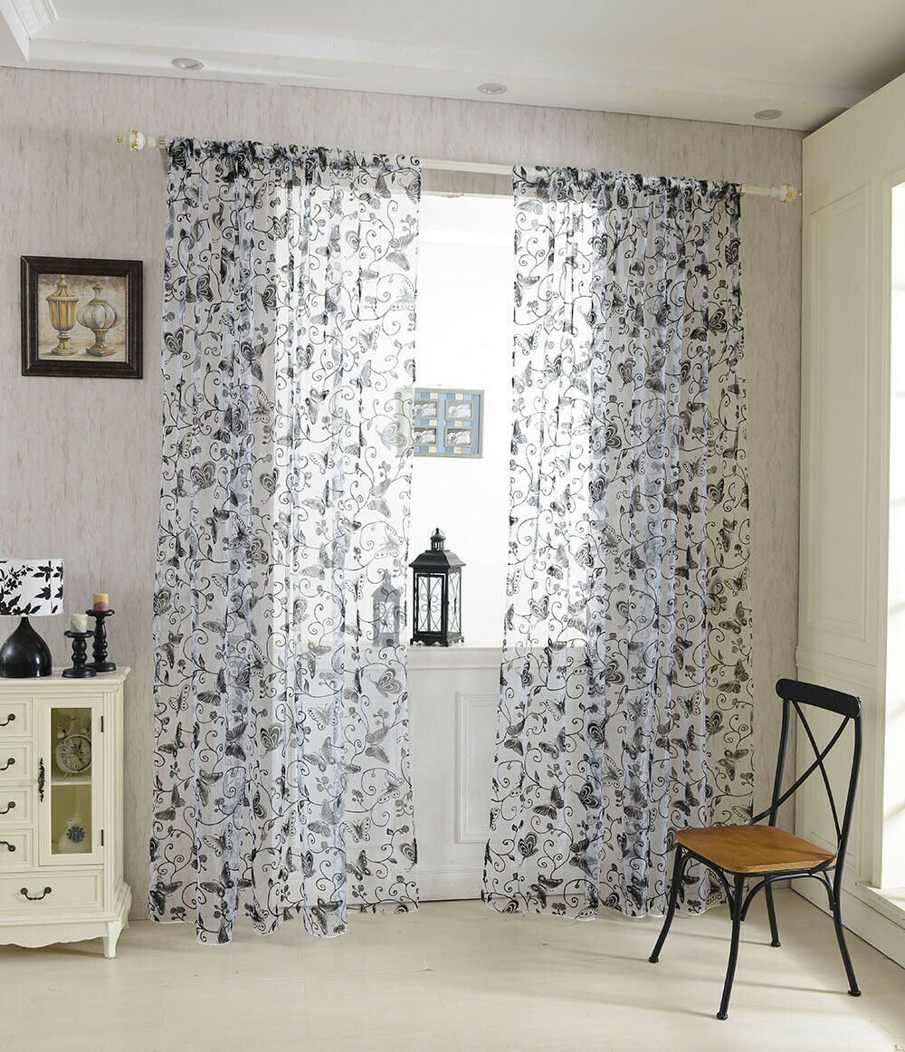 100 * 200cm Butterfly Window Veil Of