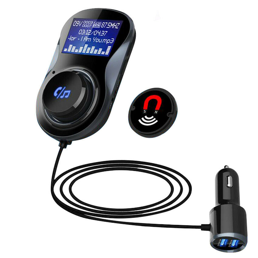 Bluetooth Car FM Transmitter MP3 Player Radio Adapter Kit Dual USB USB Charger