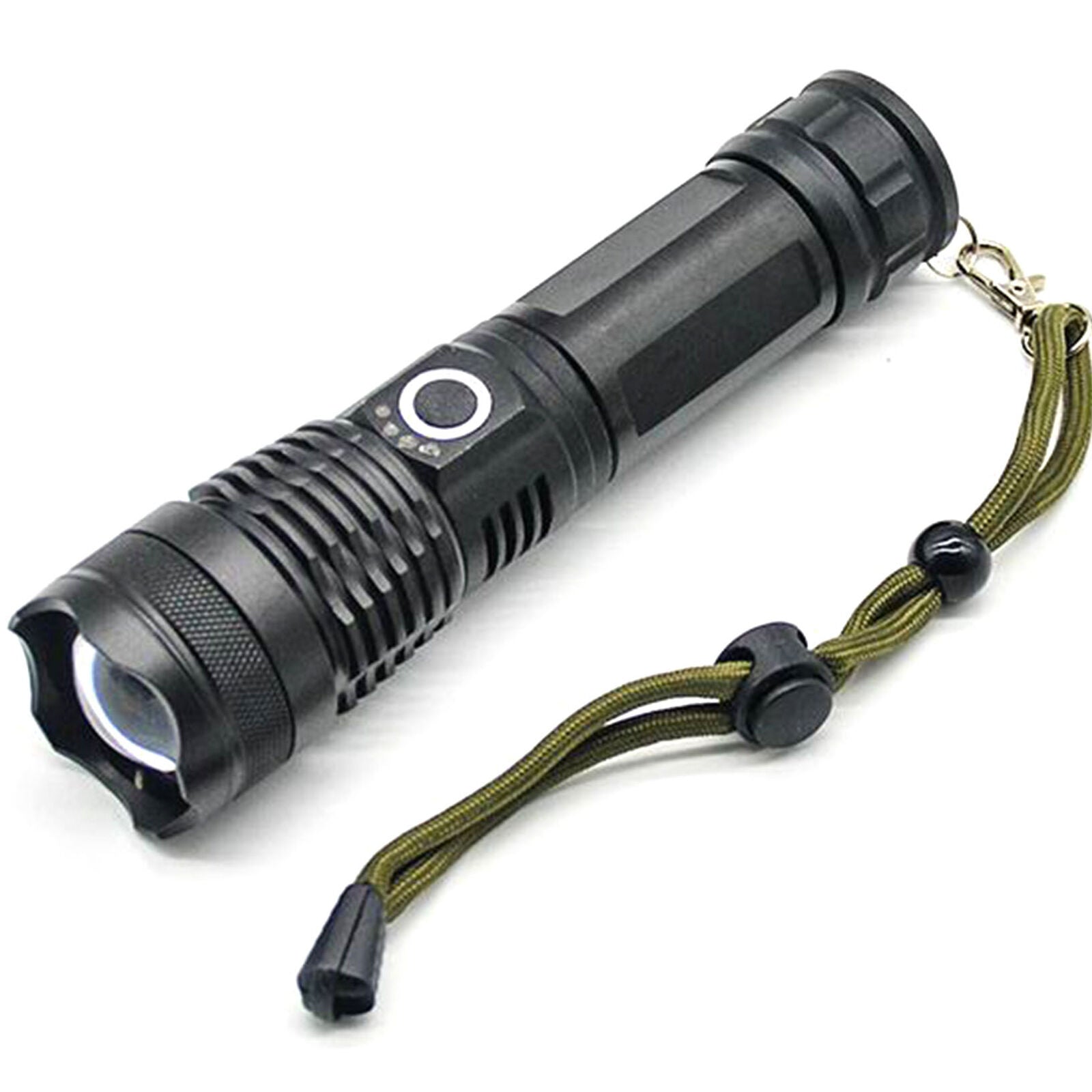900000LM High Power XHP50 led Zoom Flashlight Rechargeable Camping Hiking Torch
