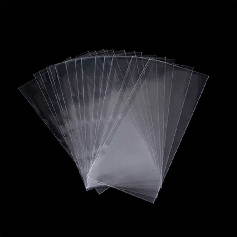 100PCS Clear Paper Money Sleeves Currency Banknote Storage Bag Holder Protector