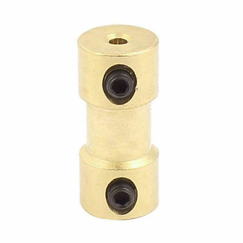 2mm to 2mm Copper DIY Motor Shaft Coupling Joint Connector for Electric Car ToF3