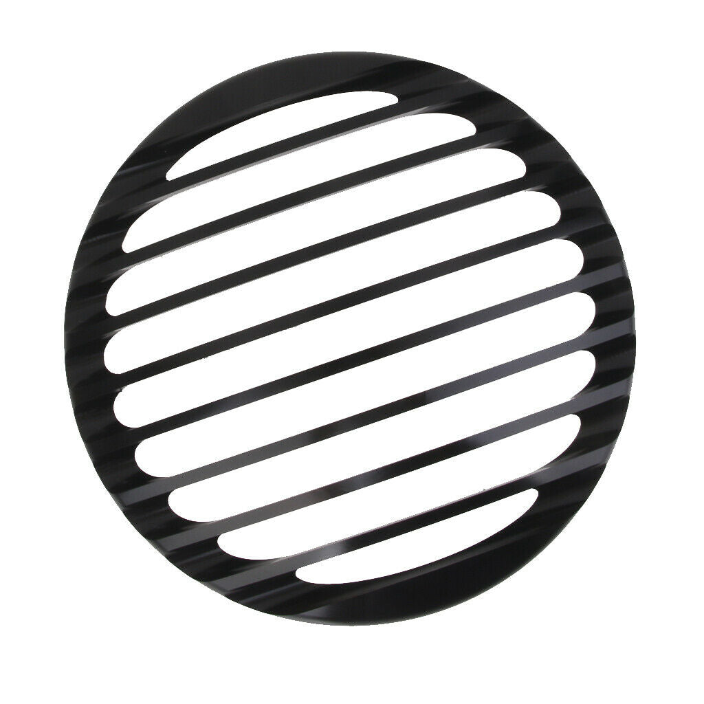 Aluminum Universal Motorcycle 5 '' Headlight Grill Frame Protection Black