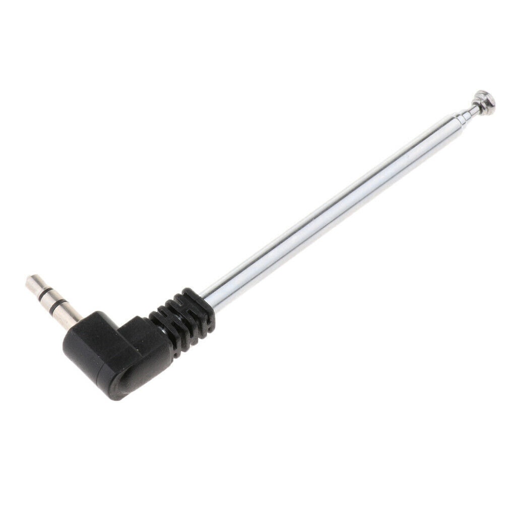 4 section stainless steel radio telescopic antenna with 3.5mm connector