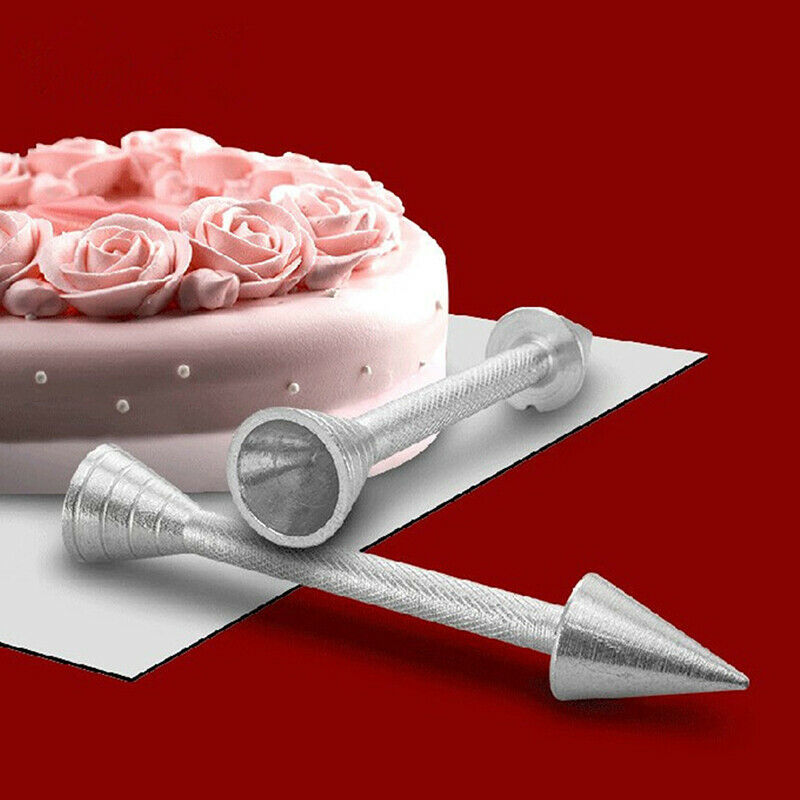 Roses Flower Holder Decoration Pastry Sticks Baking Cone Piping Cake Crea.l8