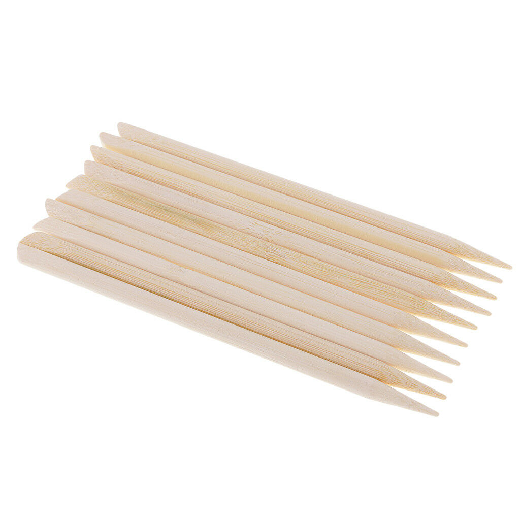 10Pcs Rainbow Scratch Art Off Notes Stylus Pen Bamboo Wooden for DIY Drawing