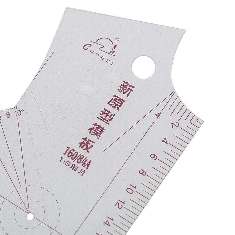 2pcs/set 1:5 Women Clothes Prototype Ruler Drawing Template Tailor Sewing.l8