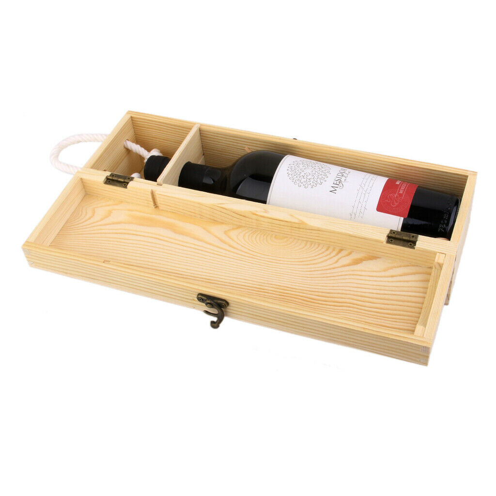 Wine Gift Box (Pine Wood,35 X 10 X 10cm)