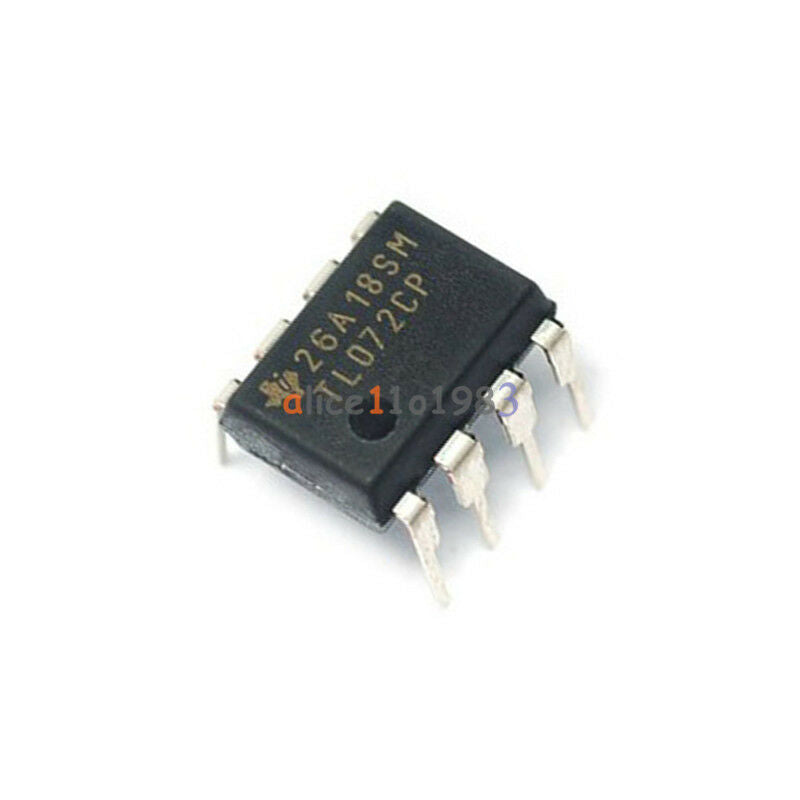 50PCS TL072 TL072CP DIP-8 LOW NOISE J-FET DUAL OP-AMP IC NEW