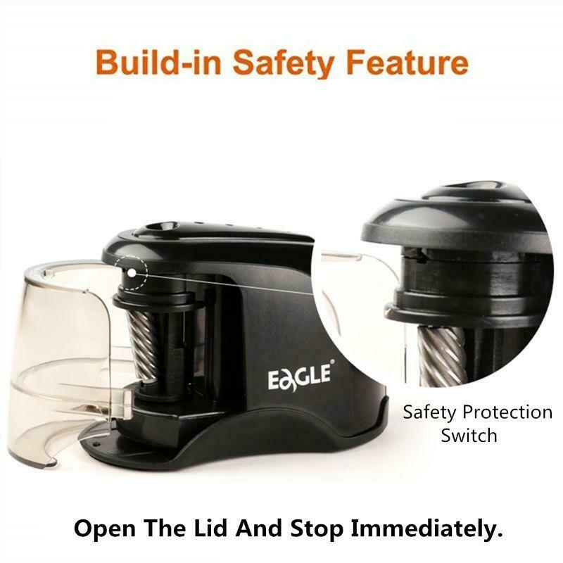 Electric Pencil Sharpener Best Heavy Duty Helical Steel Blade for Colored Pencil