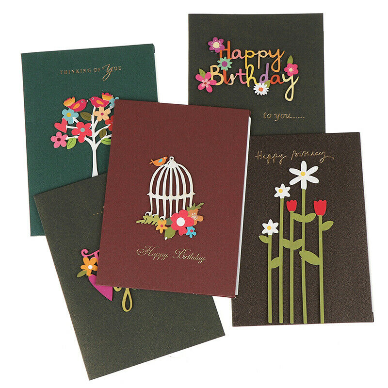 1pc Handmade Thank You Card Cute Happy Birthday Christmas Greeting Ca.l8