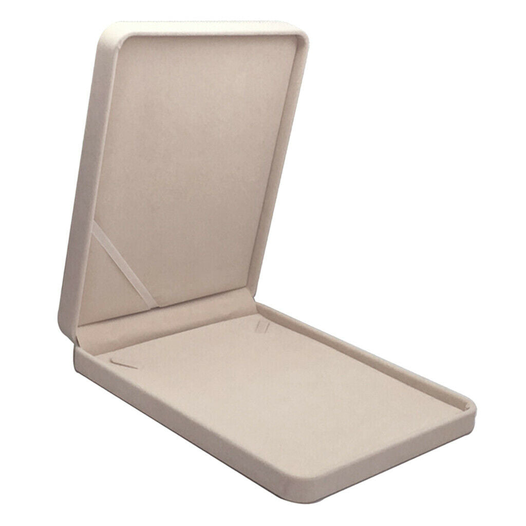2x Fashion Velvet Jewelry Necklace Box Case Portable Jewelry Storage Case