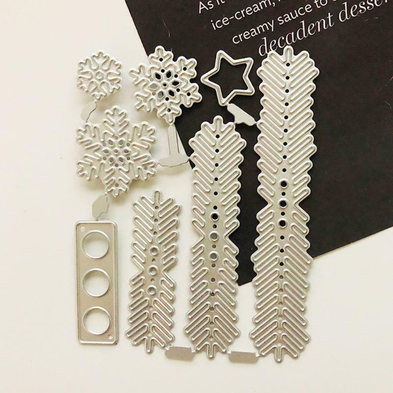Snowflake Die Cuts Stencil Delicate Snowflake Carbon Steel Cutting Die Template