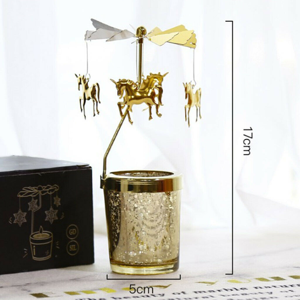 2 Pieces Rotating Metal Candle Holder Elf Candlestick DIY New Year Gifts