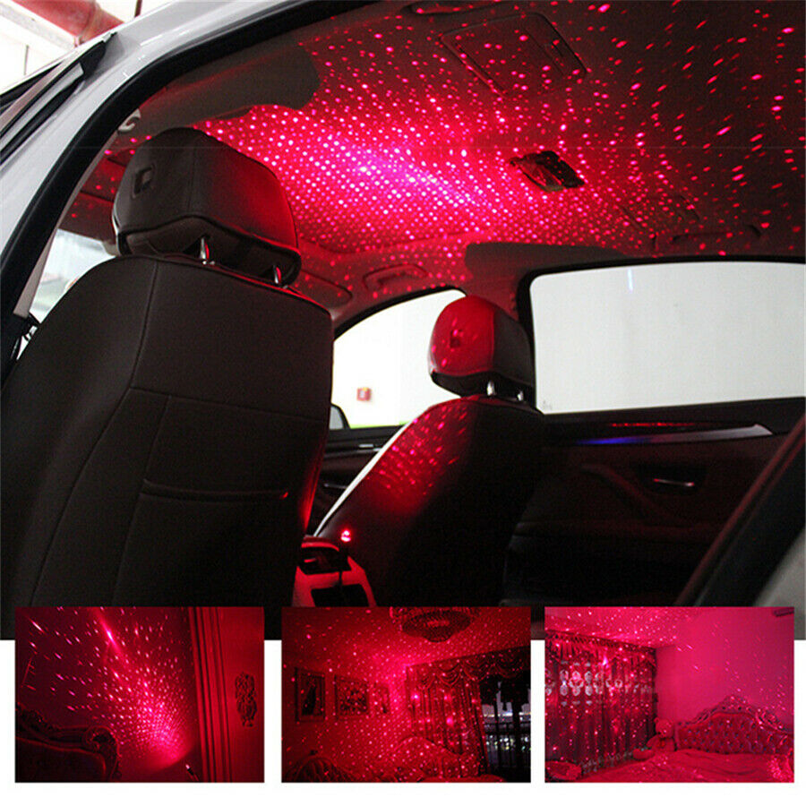 Universal USB Plug Mini LED Car Roof Star Night Lights Projector Various Effects