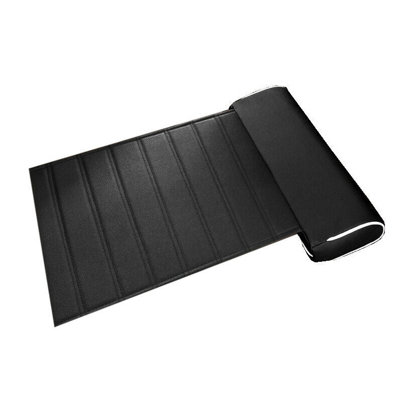 Car Interior Seat Cushion Foot Leg Support Pillow Long Knee Pad Thigh PU Leather