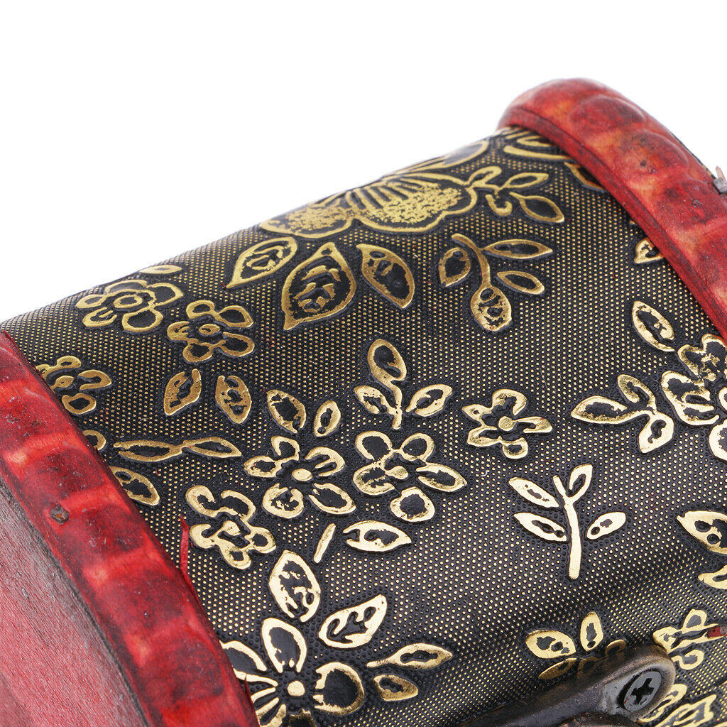 Chinese Style Jewelry Display Box Earring Storage Gift Box w/ Flowers Design