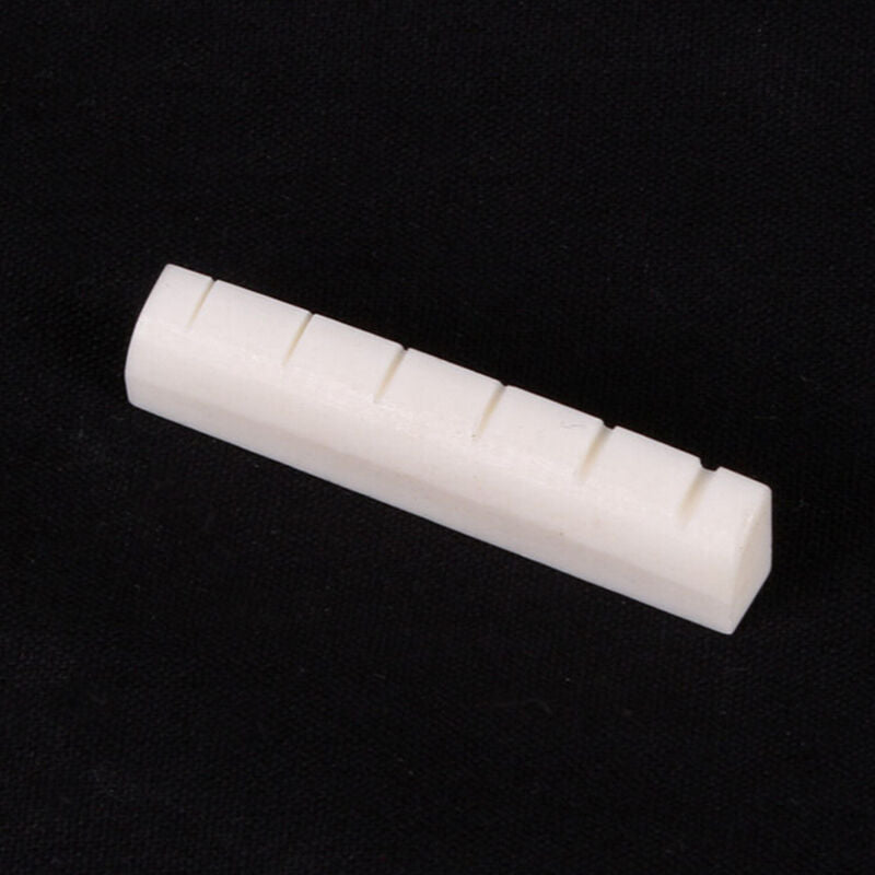 2xFaux Buffalo plastic Bridge Saddle&Slotted Nut for 6 String AcousticGuit.l8