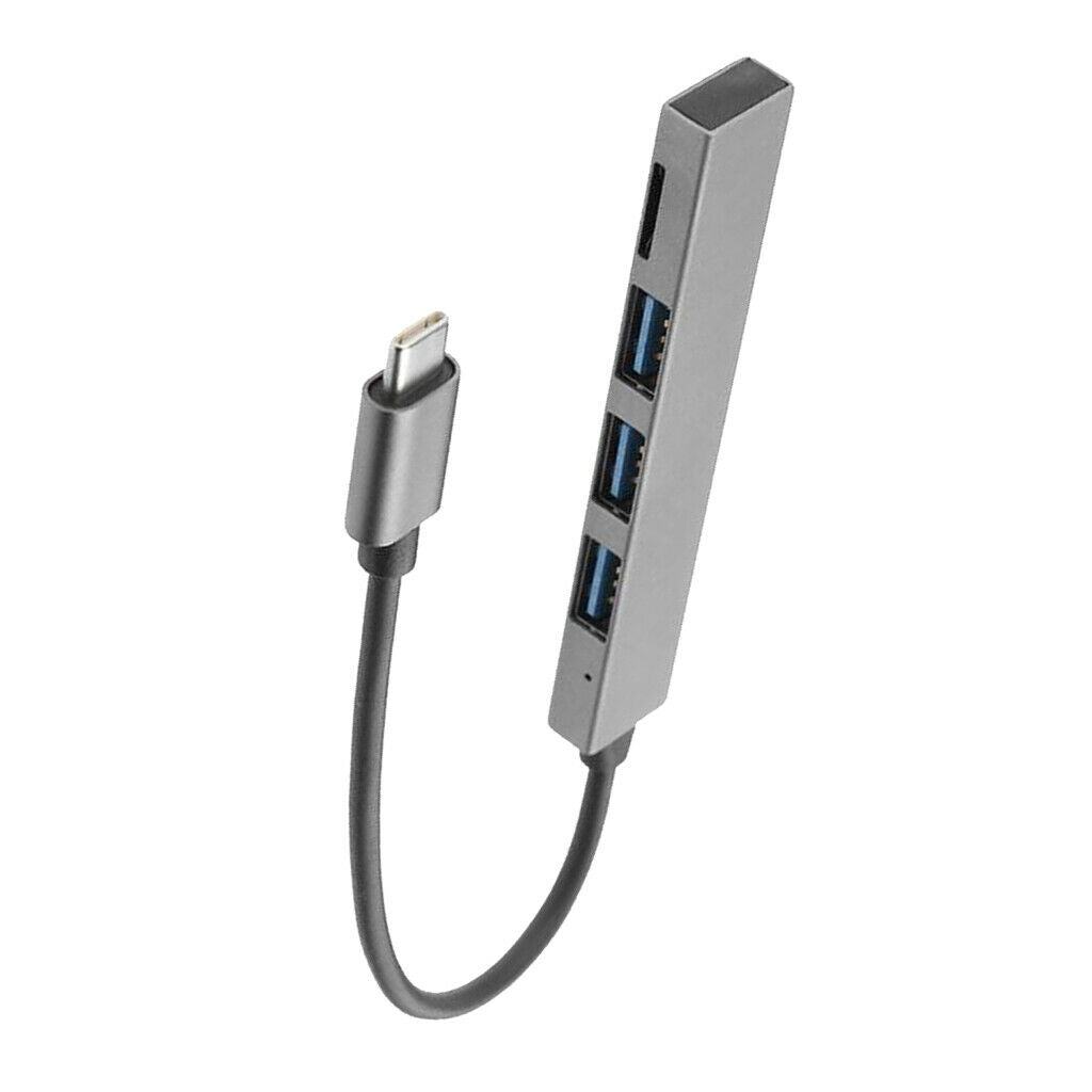 Type-C to 3 USB 2.0 Port Mini Card Reader HUB Adapter USB C Cable