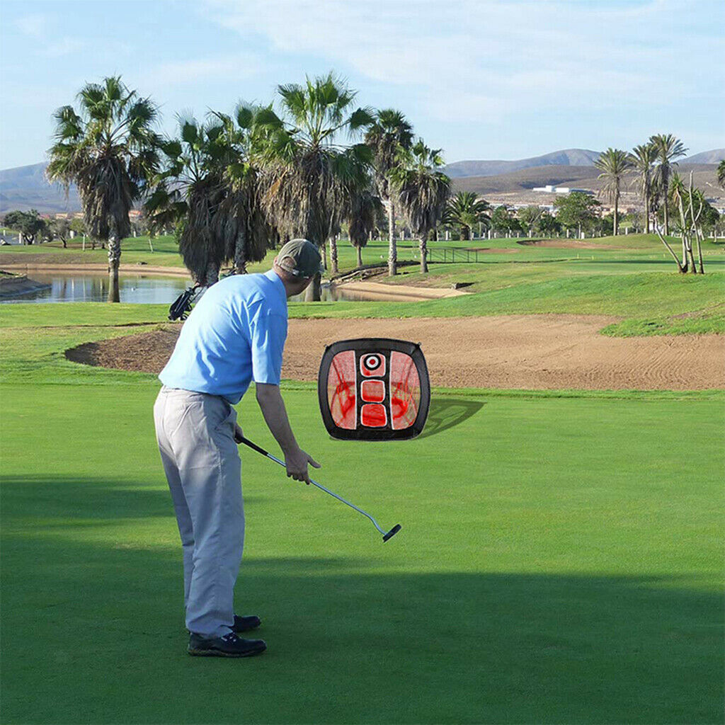 Folding Golf Chipping Net Home Range Hitting Practice Cage Exercise Target Net