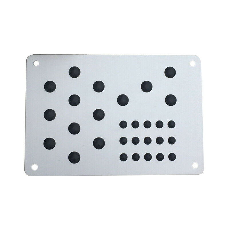 220x150mm Aluminum Alloy Car SUV Floor Mat Carpet Plate Foot Pedal Rest & Screws