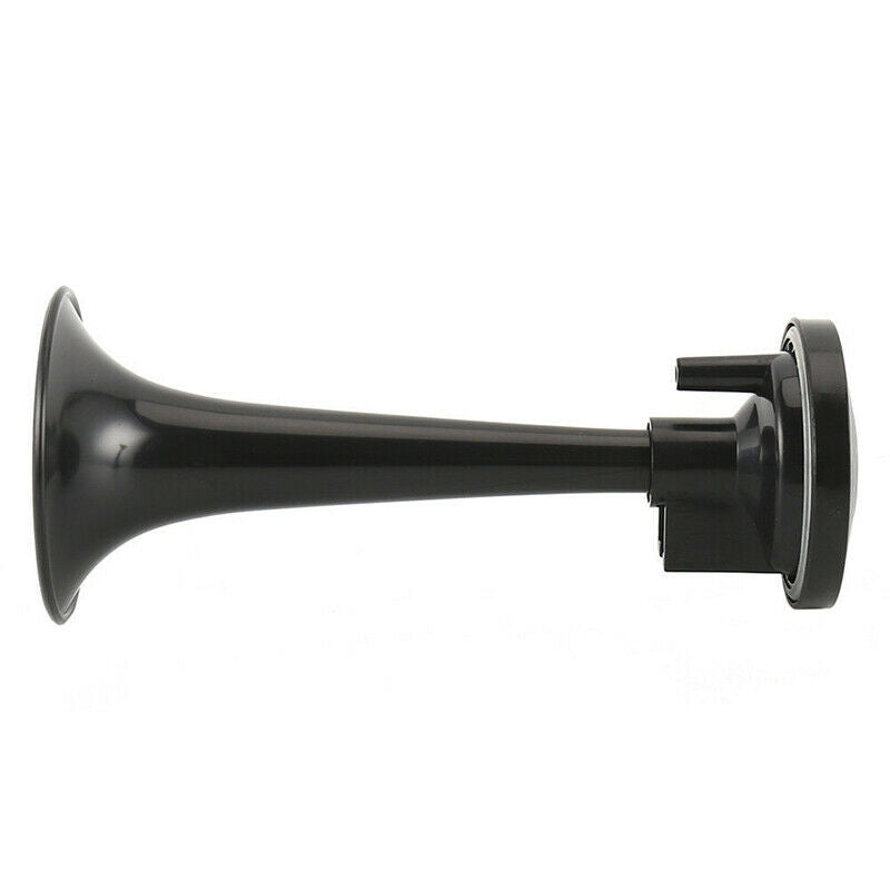 2PCS Black Air Horn Dual Trumpet Air Pump Air Horn Pipe Car Truck Train Boat  Ad