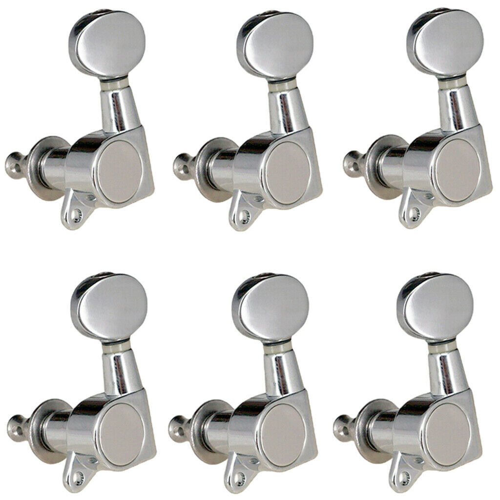 6x Sealed 6L Guitar Tuning Pegs Key Machine Heads for Acoustic Guitar Parts