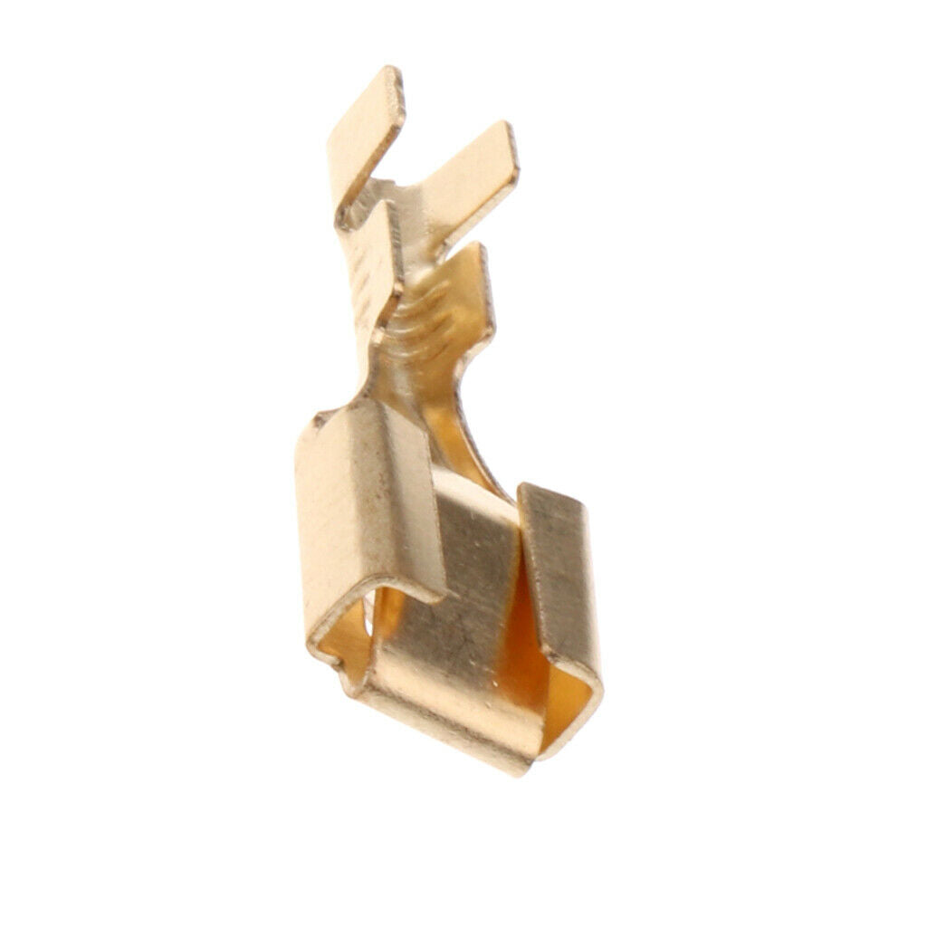 50 Pieces Female Spade Cable Wire Terminals for 6.3mm Connectors