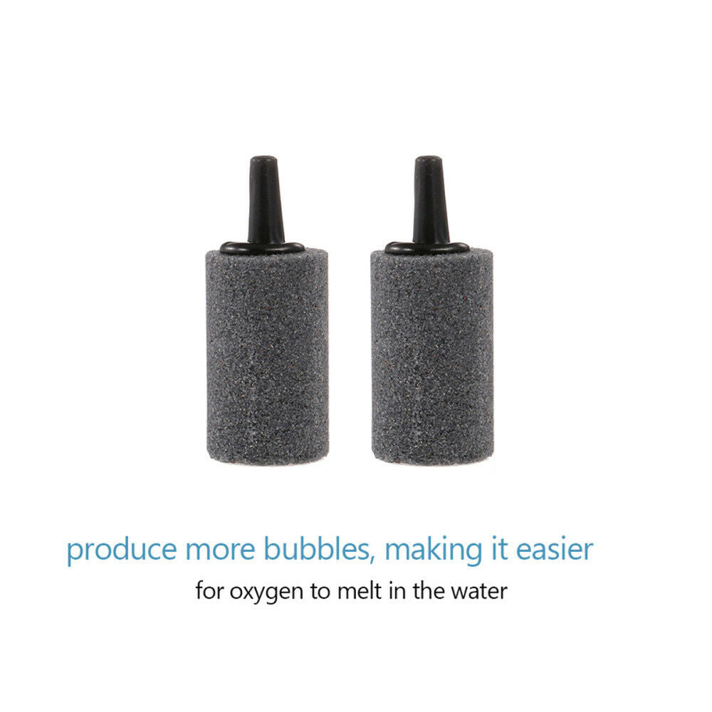 2M Silicone Aquarium Air Pump Clear Tube Hose Pipe+2pcs Air Stone For Fish Tank